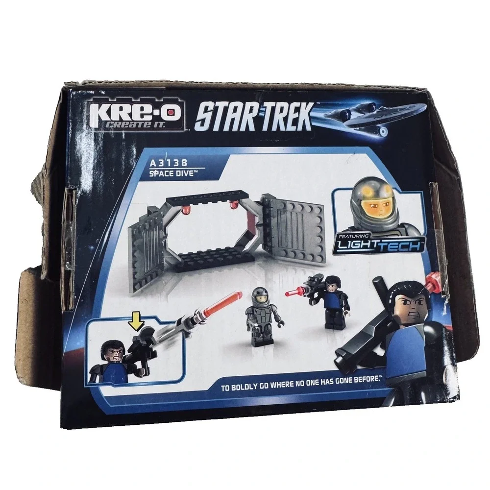 KRE-O Star Trek Space Dive A3138 Light Tech Building Set w/ Box Preowned Untest